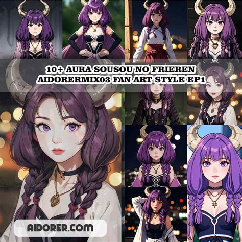 10+ AURA SOUSOU NO FRIEREN AIDORERMIX03 FAN ART STYLE EP1 - Aidorer Digital Art Collection