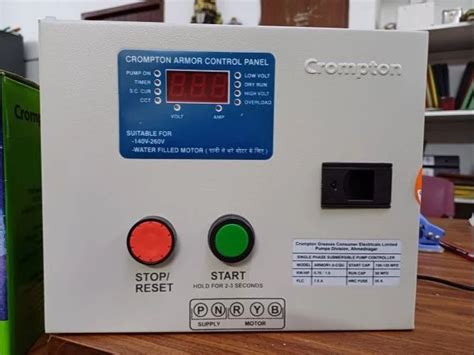 Single Phase V Borewell Control Panel Crompton Armor Hp At