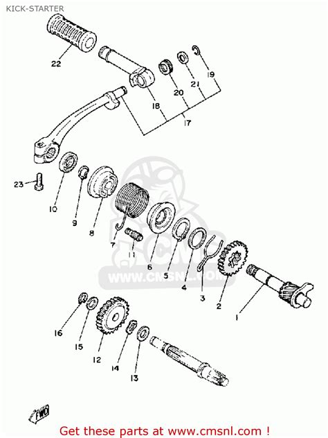 Yamaha Mx A Usa Kick Starter Buy Original Kick Starter