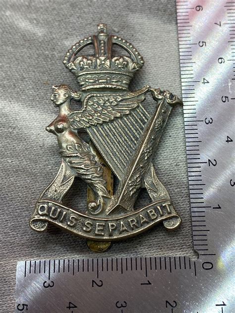 Original British Army Ww1 Ww2 Royal Ulster Rifles Regiment Cap Badge