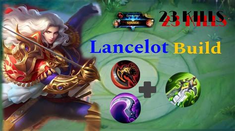 Lancelot Aggressive Play Savage Maniac Best Build Kills