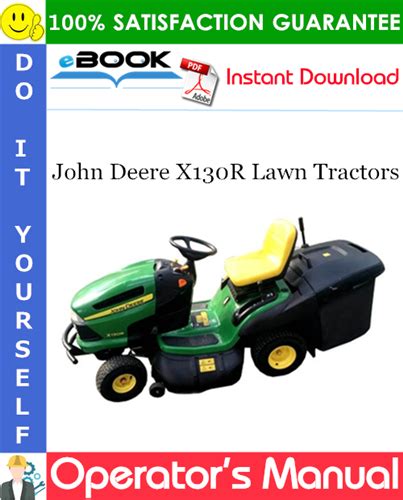 John Deere X130R Lawn Tractors Operators Manual Export Version PDF