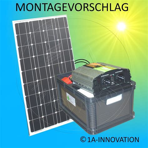 Solaranlage 200W Komplettpaket 220V Akku Solarmodul 1000W Steckdose 200