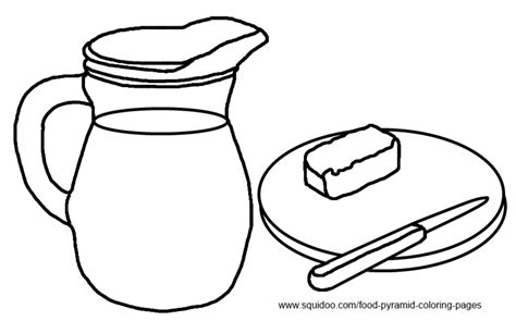 Food Pyramid Coloring Page Coloring Home