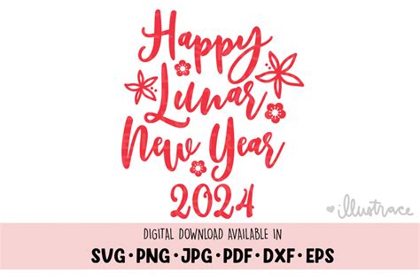 Happy Lunar New Year Svg Graphic By Illustrace · Creative Fabrica