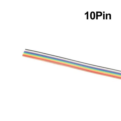 Câble DuPont arc en ciel à 20 voies pour Arduino PCB 1 mètre 10Pin 5m