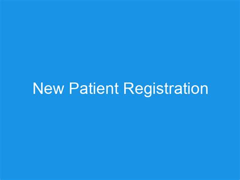 New Patient Registration The Manor Surgery