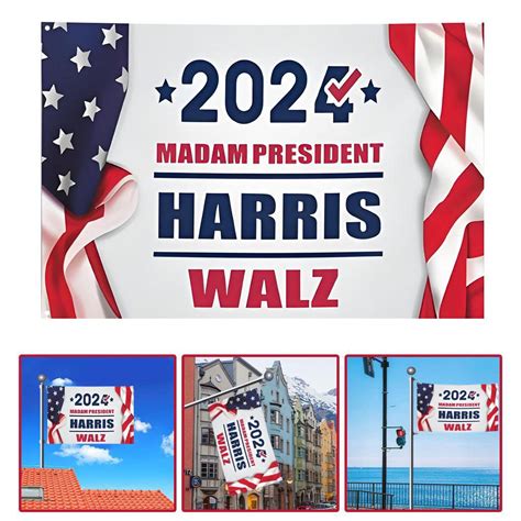 Voppv 3x5 Ft Kamala Harris Waltz 2024 For President Flags New Flag