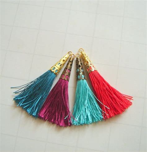 Tassel Charms Silk Tassels Set Jewelry Making Tassels Handmade Tassels Tassel Charm How To