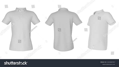 3d Rendering Polo Shirt Mockup Template Stock Illustration 2241887457 Shutterstock