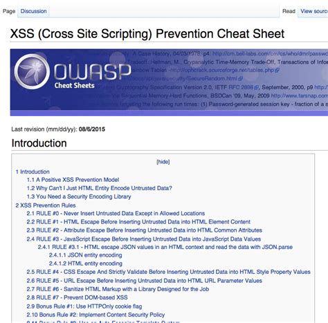 Xss Cheat Sheet Impressed Trace