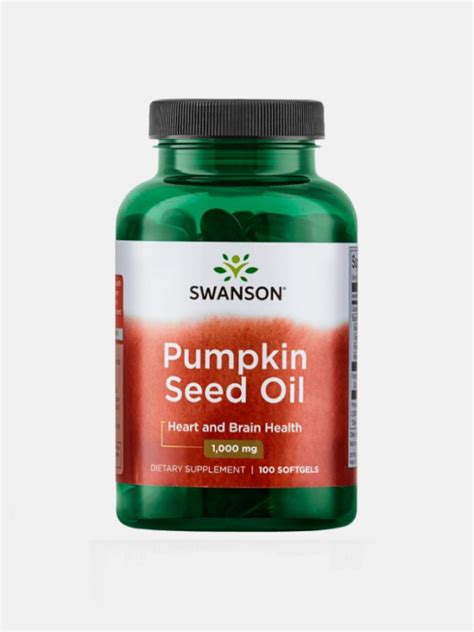 Pumpkin Seed Oil 100 cápsulas Swanson