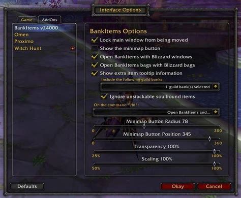 Bankitems Bags Bank Inventory World Of Warcraft Addons