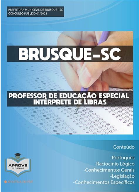 Apostila Brusque Professor De Educa O Especial Int Rprete De