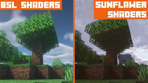 Bsl Shaders Vs Sunflawer Shaders Shader Comparison Youtube