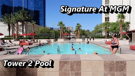 Signature At Mgm Pool Tower 2 Youtube