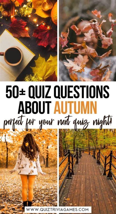 Autumn Quiz Questions And Answers Quiz Trivia Games