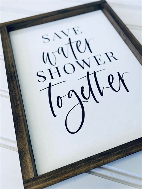 Save Water Shower Together Sign