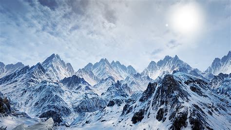 HD wallpaper: nature, glacier, mountain, snow, ice, landscape ...