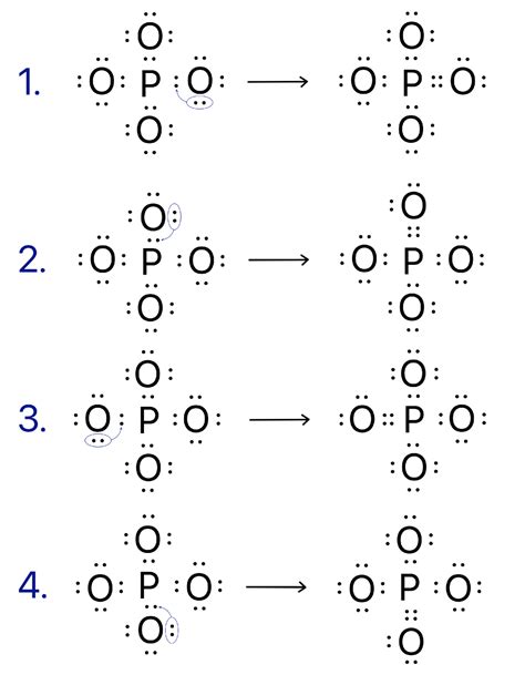 Draw all the resonance structures for phosphate ion. | Quizlet