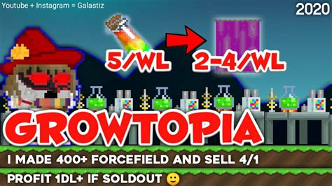 Forcefield Growtopia Profit From Science Station Youtube