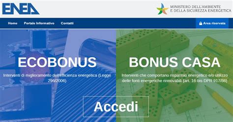 Ecobonus E Bonus Casa Online Il Portale Enea 2024 LavoriPubblici