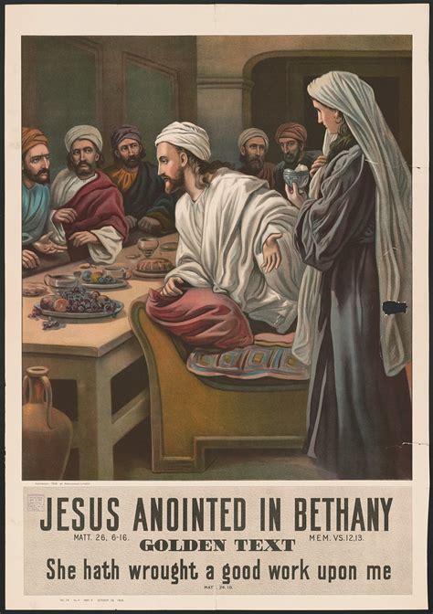 Jesus anointed in Bethany | Free Photo - rawpixel