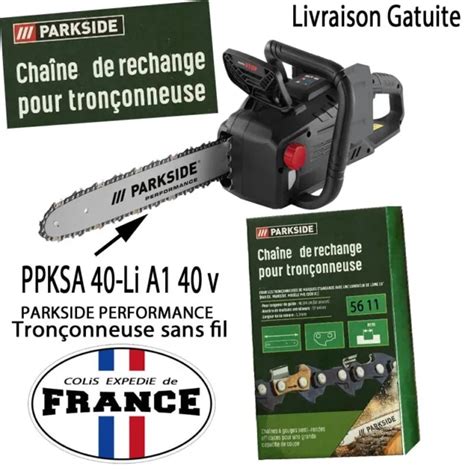 PARKSIDE PERFORMANCE CHAINE pour Tronçonneuse sans fil PPKSA 40 Li A1