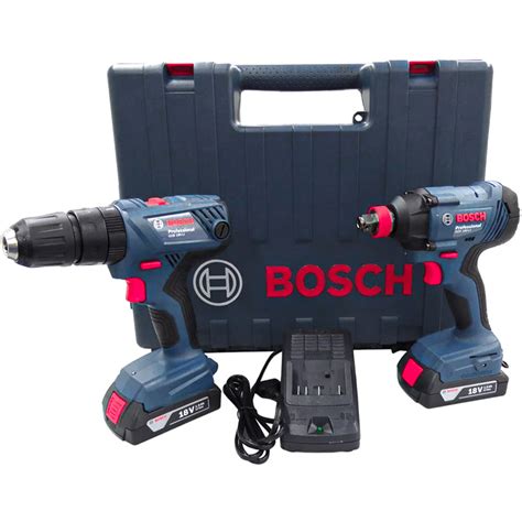 Kit Parafusadeira E Furadeira Bosch Gsb Li E Chave De Impacto Gdx