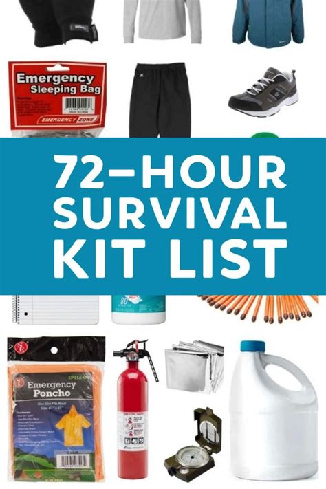 72 Hour Survival Kit List Build Your Own Emergency Survival Kit