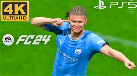 EA FC 24 Erling Haaland Last Minute Goal Celebration YouTube