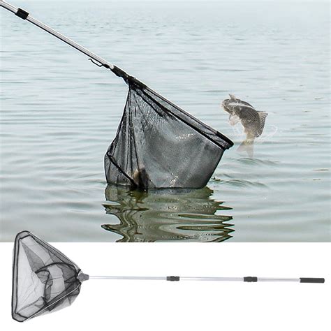 Tebru Ftvogue Fishing Landing Net Telescoping Pole Handle Fishing Net