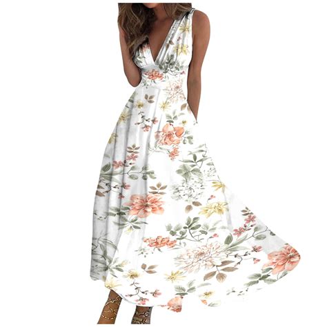 Paaisye Sleeveless Maxi Dresses For Women 2024 Flowy Casual Summer Sun