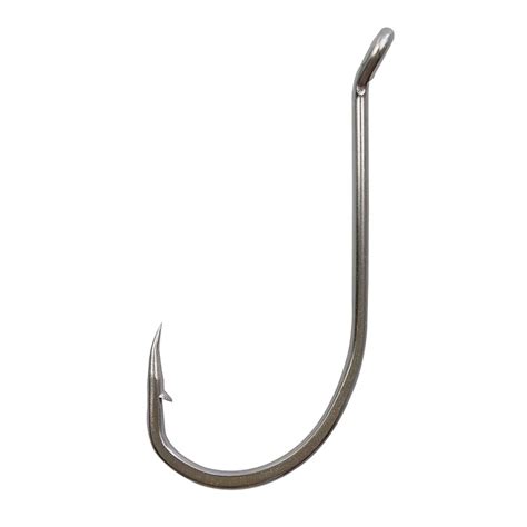 Pcs Stainless Steel Fishing Hooks White Offset Long Shank