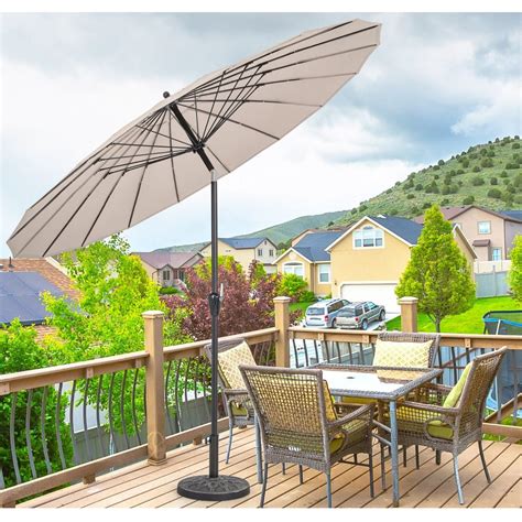 Parasol Ogrodowy Na Balkon Taras 265 Cm Tanio W Costway Pl