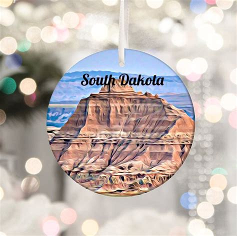 South Dakota Ornament Souvenir T Travel T Anniversary Etsy