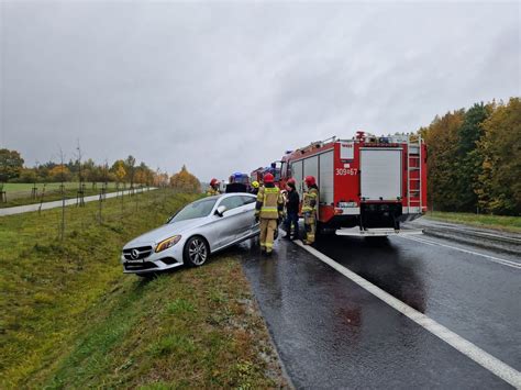 Uwaga kierowcy panują trudne warunku na drogach Na obwodnicy Spręcowa