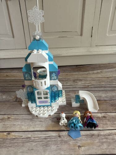 Lego Duplo 10899 Disney Frozen Ice Castle W Lights COMPLETE Anna Elsa