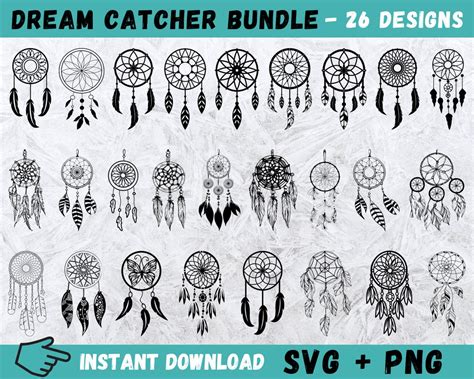 Dream Catcher Svg Dream Catcher Bundle Dream Catcher Cricut Dream