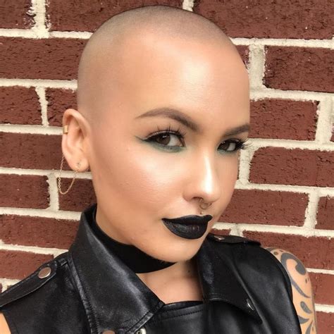 Pin By Check Mate On Women With Shaven Heads Bald Girl Bald Women Girls With Shaved Heads