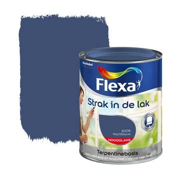 Flexa Strak In De Lak Lakverf Hoogglans Nachtblauw 750 Ml GAMMA