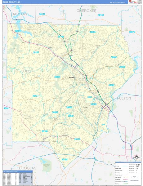 Digital Maps Of Cobb County Georgia Marketmaps