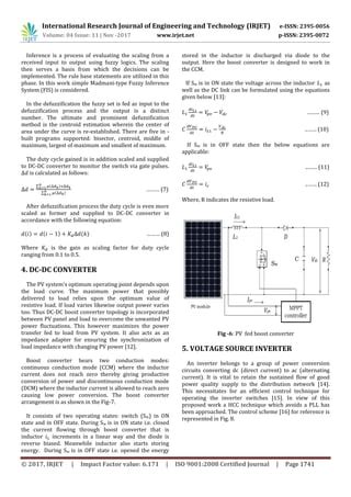 Modeling Of Hysteresis Current Control Technique For Three Phase PV