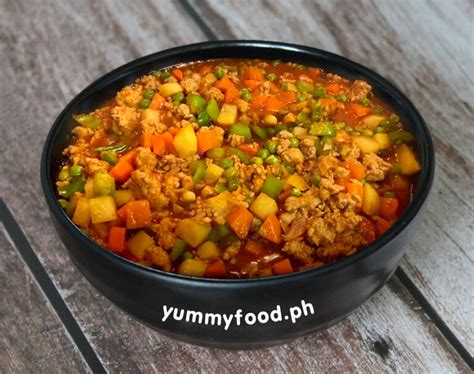 Recipe For Pork Giniling With Potato And Carrots