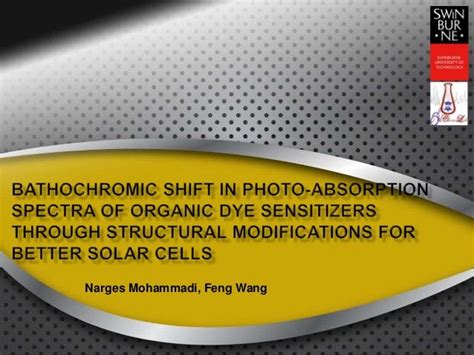 Bathochromic shift in photo-absorption spectra of organic dye sensiti…