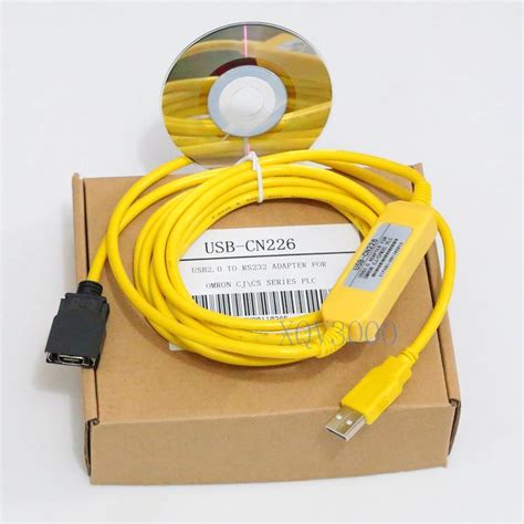 Usb Cn Programming Cable For Omron Cs Cj Cqm H Cpm C Plc Support