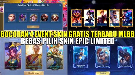 Bocoran Event Skin Gratisan Mobile Legends Terbaru Bebas Pilih Skin