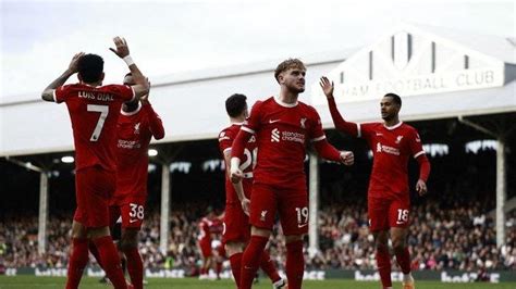 Hasil Liga Inggris Liverpool Berondong Fulham Terus Pepet Arsenal Di