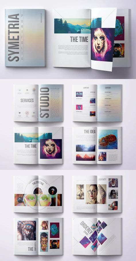 Portfolio Brochure Template Psd Pages Graphic Design Portfolio