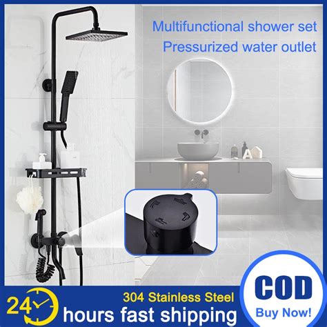 Shower Set Stainless Steel In High Quality Hot And Cold Shower Set Shower With Faucet
